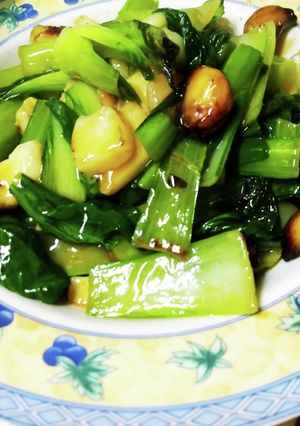 チンゲン菜とにんにくの海鮮とろみ炒め-レシピのメイン写真