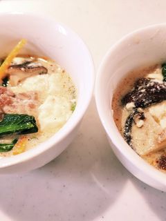 豚と小松菜の豆乳 酸辣湯風スープ-レシピのメイン写真