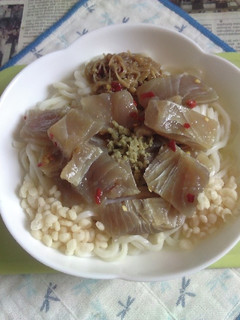 醤油うどん風冷やしうどん94ヅケマグロ3-レシピのメイン写真