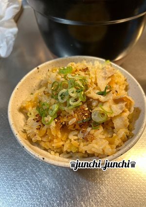 ♡豚バラ肉とザーサイの炊き込みご飯♡-レシピのメイン写真