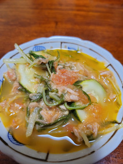 水菜とトマトとズッキーニの塩炒め-レシピのメイン写真