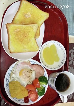 朝食…2021.02.08の献立-レシピのメイン写真