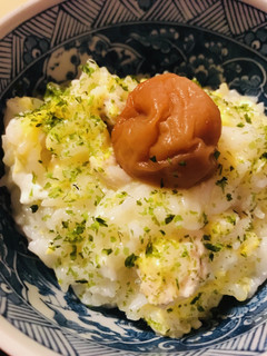 放置系雑炊●梅肉鶏雑炊-レシピのメイン写真