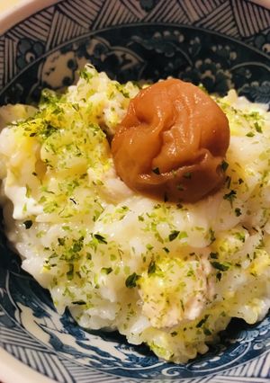 放置系雑炊●梅肉鶏雑炊-レシピのメイン写真