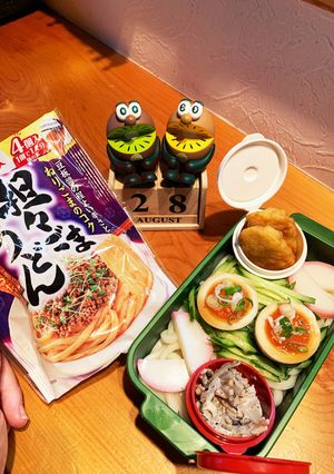 高一長女　お弁当(冷やしうどん3)-レシピのメイン写真