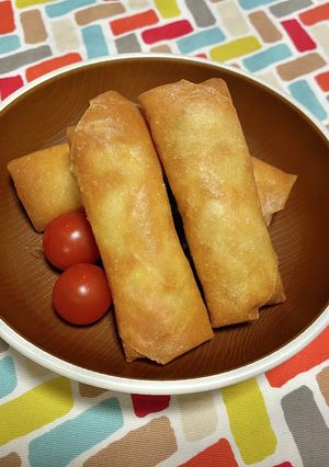 超簡単☆白菜かにかまクリーム春巻き♪♪-レシピのメイン写真