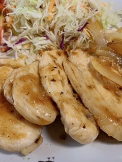 モチモチ鶏むね肉の生姜焼き-レシピのメイン写真