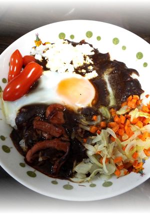 独り身レトルト焼きカレー-レシピのメイン写真