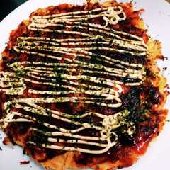 รูปของ 米粉と豆腐でお好み焼き!