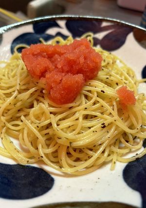 簡単☆明太子と乾燥バジルのパスタ-レシピのメイン写真
