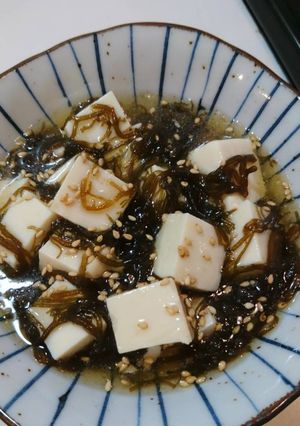 簡単！美味♪豆腐ともずくの酢の物♪-レシピのメイン写真