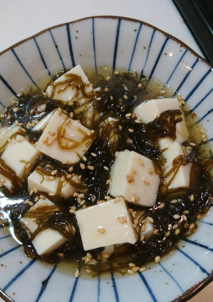 簡単！美味♪豆腐ともずくの酢の物♪-レシピのメイン写真
