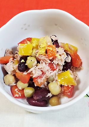 ツナとミックスビーンズのレモンマリネ-レシピのメイン写真