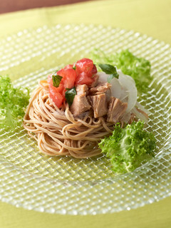 大豆麺で作るトマトの冷製パスタ-レシピのメイン写真