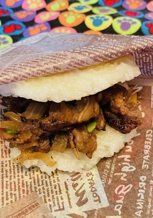 牛カルビのお米サンド●炙りライスバーガー-レシピのメイン写真