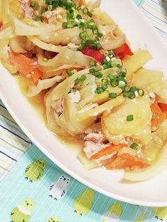 豚肉とキャベツのミルフィーユ煮☆白みそ味-レシピのメイン写真