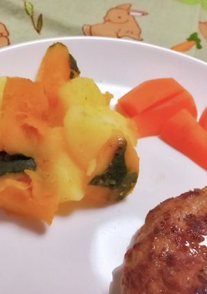 付け合せに☆粉ふき芋と粉ふきカボチャ-レシピのメイン写真