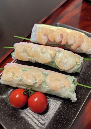 水菜とエビの生春巻き。巻き方と保存コツ有-レシピのメイン写真