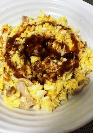 簡単！スプーンで食べるお好み焼き-レシピのメイン写真