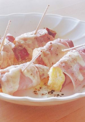 さつま芋ベーコン★とろ〜りチーズ★お弁当-レシピのメイン写真