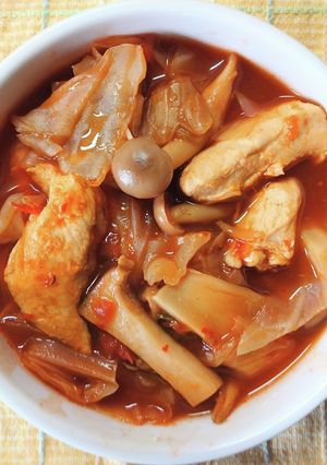 ピリ辛✾キャベツと 鶏ささみのトマト煮-レシピのメイン写真