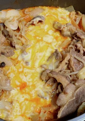 味付牛肉でチーズタッカルビ風-レシピのメイン写真