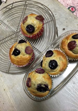HMでつくる！ぶどうのカップケーキ-レシピのメイン写真