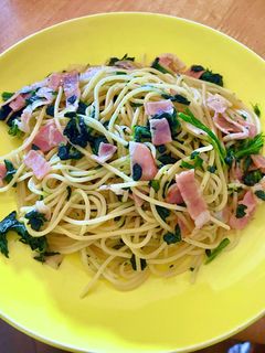 ほうれん草とベーコンの和風パスタ-レシピのメイン写真