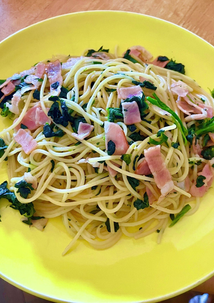 ほうれん草とベーコンの和風パスタ-レシピのメイン写真