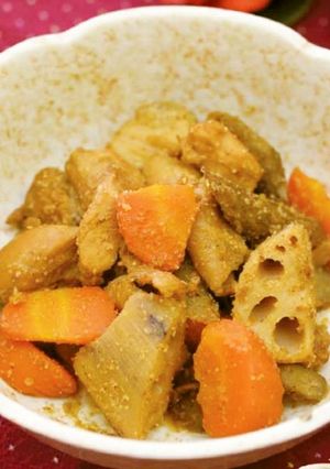 ごまたっぷり根菜の煮物-レシピのメイン写真