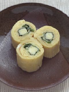 チーズとほうれん草の卵焼き-レシピのメイン写真