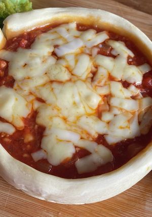 チーズ溢れるシカゴピザ風-レシピのメイン写真