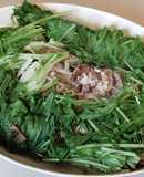 豚こま切れともやしの蒸し焼きポン酢