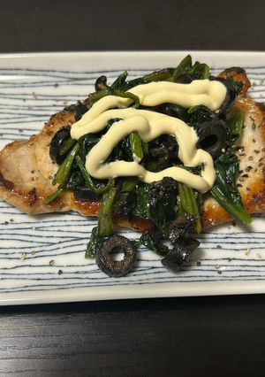 おつまみほうれん草トンテキ-レシピのメイン写真