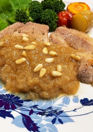 梨のソース 〜豚ロースステーキ-レシピのメイン写真