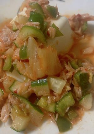 サラダや豆腐にかける食べるキムチソース-レシピのメイン写真
