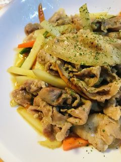 豚薄切肉の青椒肉絲風オイスターソース炒め-レシピのメイン写真