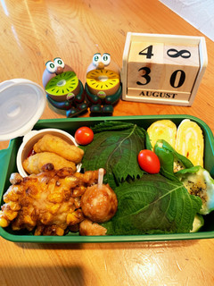 高一長女 お弁当(味噌焼きおにぎり10)-レシピのメイン写真