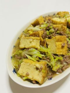 厚揚げとキャベツの甘味噌炒め-レシピのメイン写真