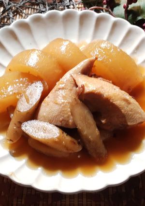 焼きぶり大根ごぼう煮-レシピのメイン写真