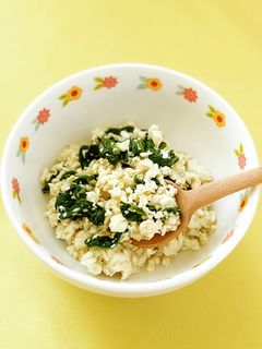 チンゲン菜の白和え (離乳食・後期)-レシピのメイン写真