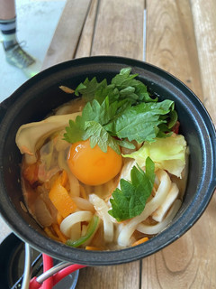 野菜たっぷりトマトツナうどん(山ごはん)-レシピのメイン写真