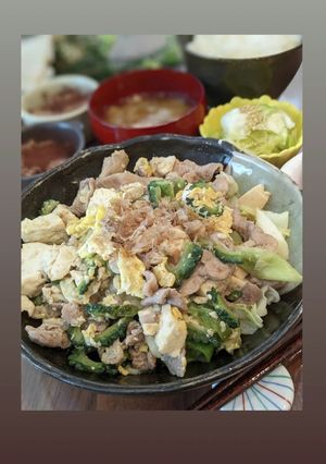 鶏ガラめんつゆで簡単ゴーヤチャンプル-レシピのメイン写真