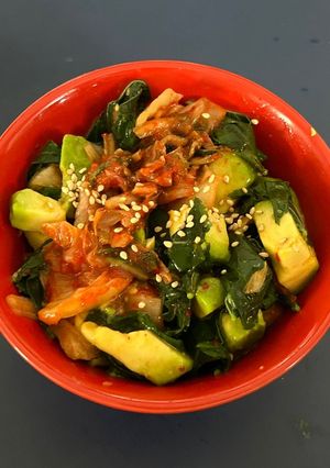 アボカドとモロヘイヤの中華サラダ-レシピのメイン写真