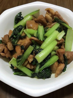 エバラ焼鳥のたれで小松菜の甘辛炒め-レシピのメイン写真