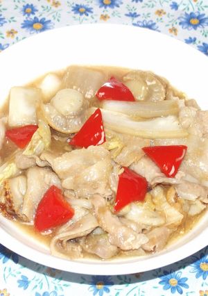豚肉と白菜の帆立風味炒め-レシピのメイン写真