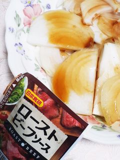 簡単★玉葱のローストビーフソースサラダ-レシピのメイン写真