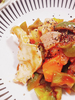 【ノンオイル】むね肉のトマト煮-レシピのメイン写真