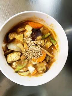 肉無豆腐簡単きな粉オイ味噌味野菜炒め-レシピのメイン写真