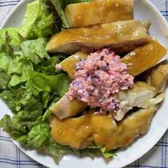 レンジで鶏の照り焼き　タルタルソース添え-レシピのメイン写真